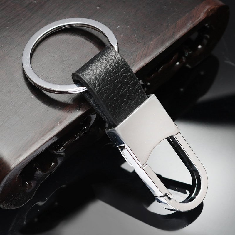 Funny live Car Key Ring Chain Keychain Keyholder Organizer for Men | Leather Key Chain | Creative Small Gifts | Luxury Valet Keychain | Quick Detach -2pack - Image 4